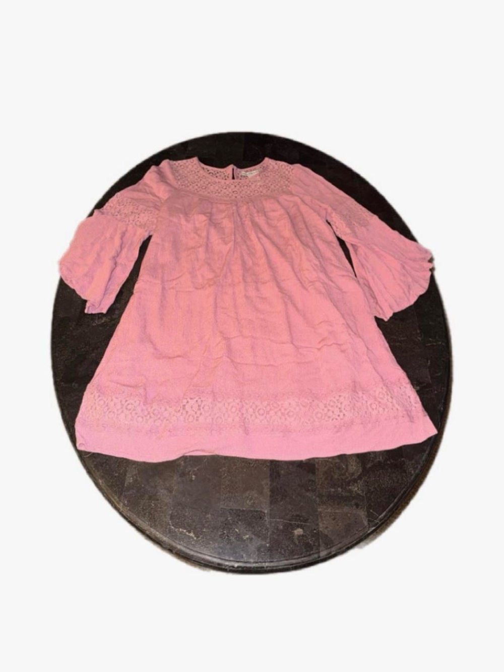 American Rag Pink Lace-Trim Peasant Dress for Girls